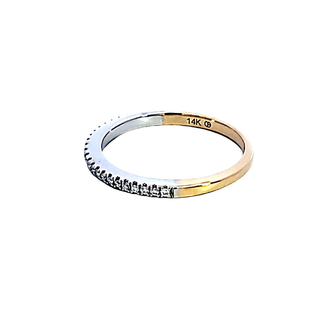 14KTT Diamond Wedding Band