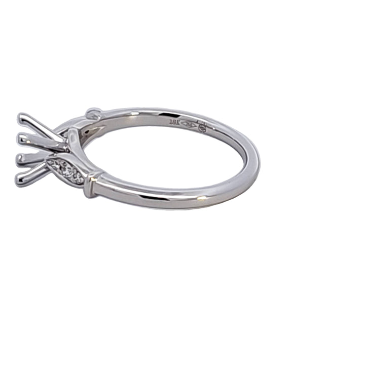 18KW Diamond Semi Mount Engagement Ring