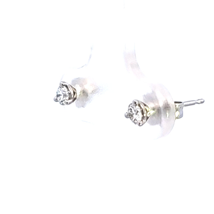 14KW 1/5 ctw Diamond Martini Stud Earrings