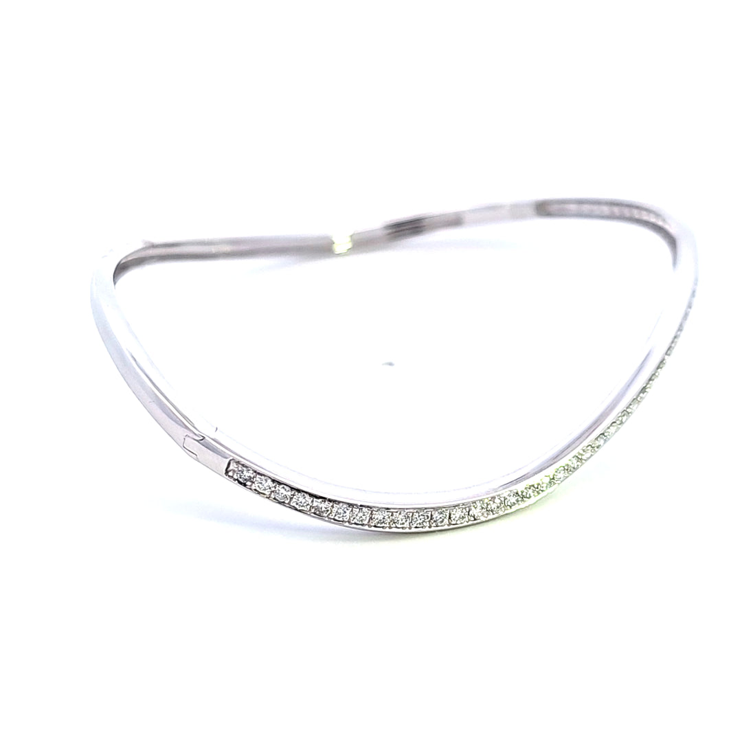 14KW Diamond Bangle Bracelet