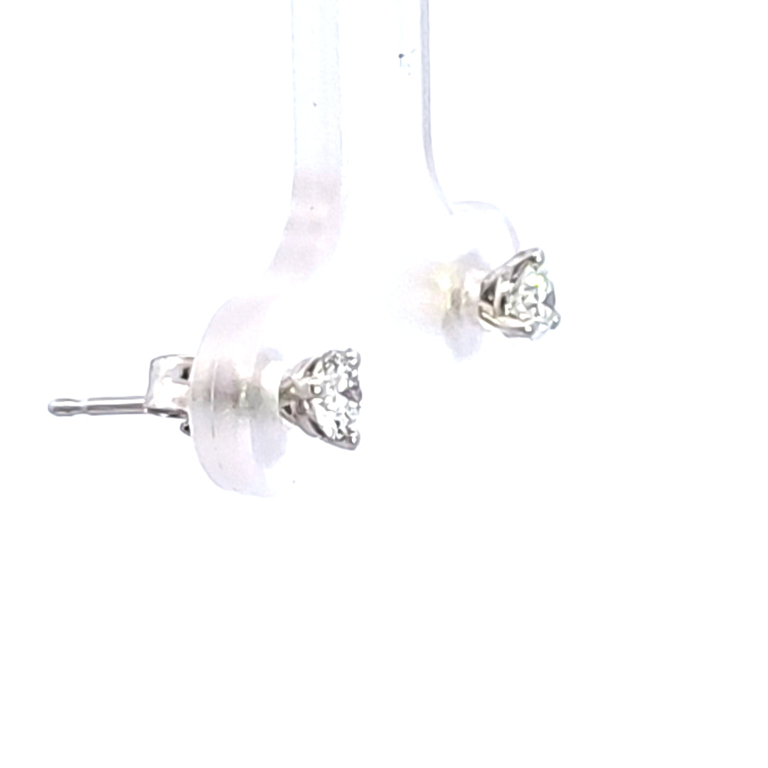 14KW 1/4 ctw Diamond Martini Stud Earrings
