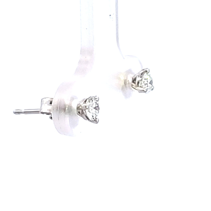 14KW 1/4 ctw Diamond Martini Stud Earrings