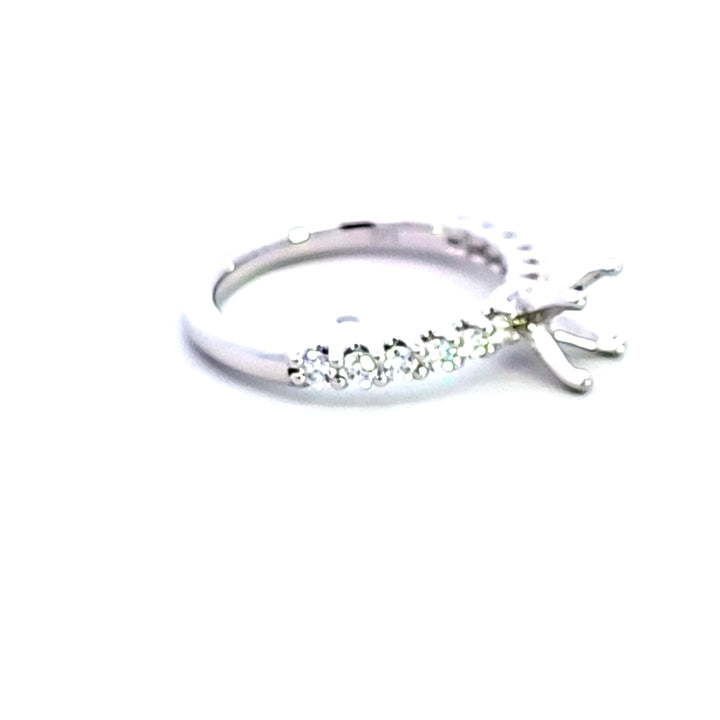 14KW Diamond Semi Mount Engagement Ring