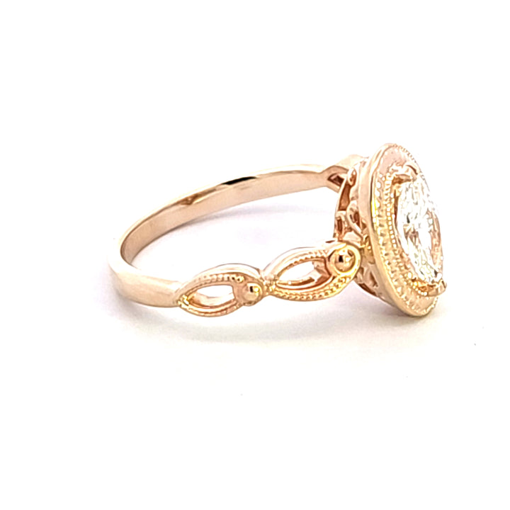 10KY Marquise Diamond Engagement Ring