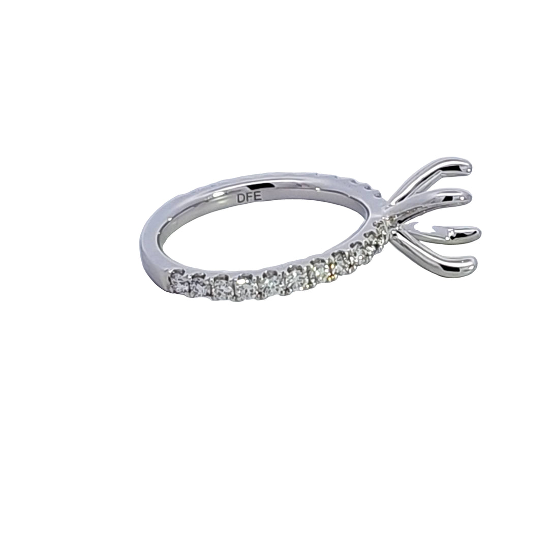 14KW Diamond Semi Mount Engagement Ring