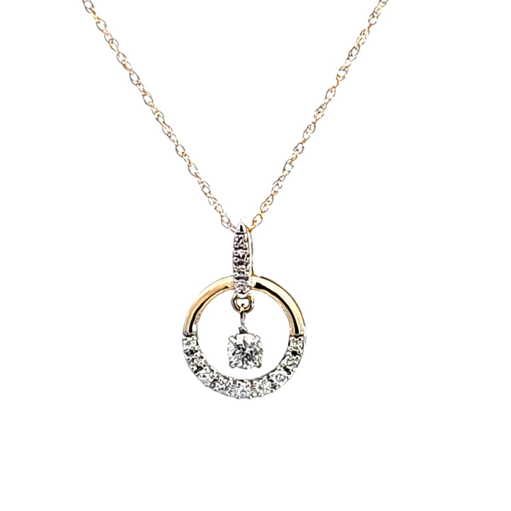 14KY Diamond Pendant