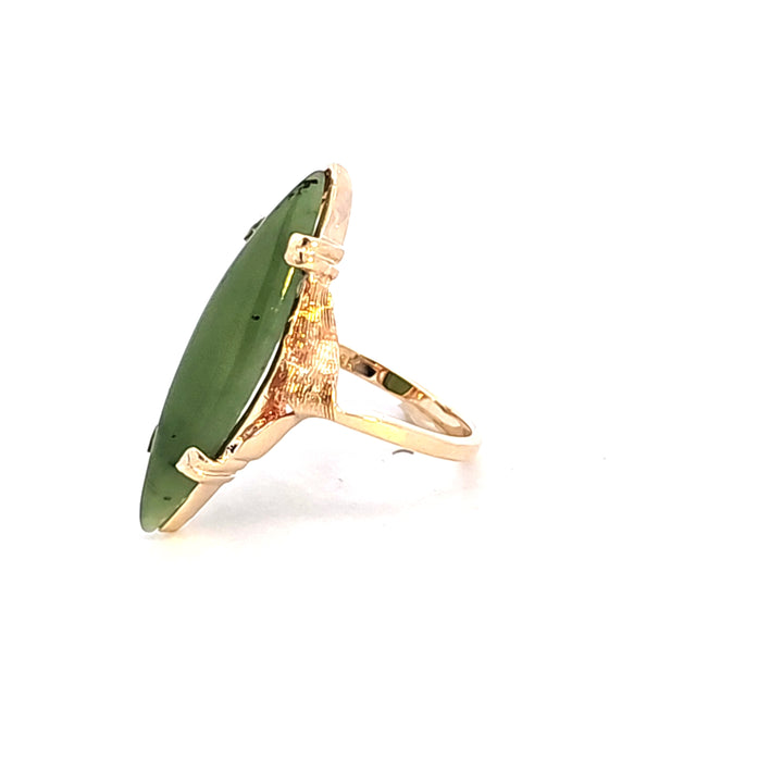 14KY Marquise Jade Estate Ring