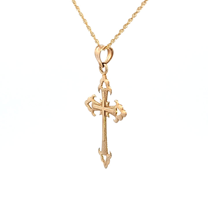14KY Cross Charm