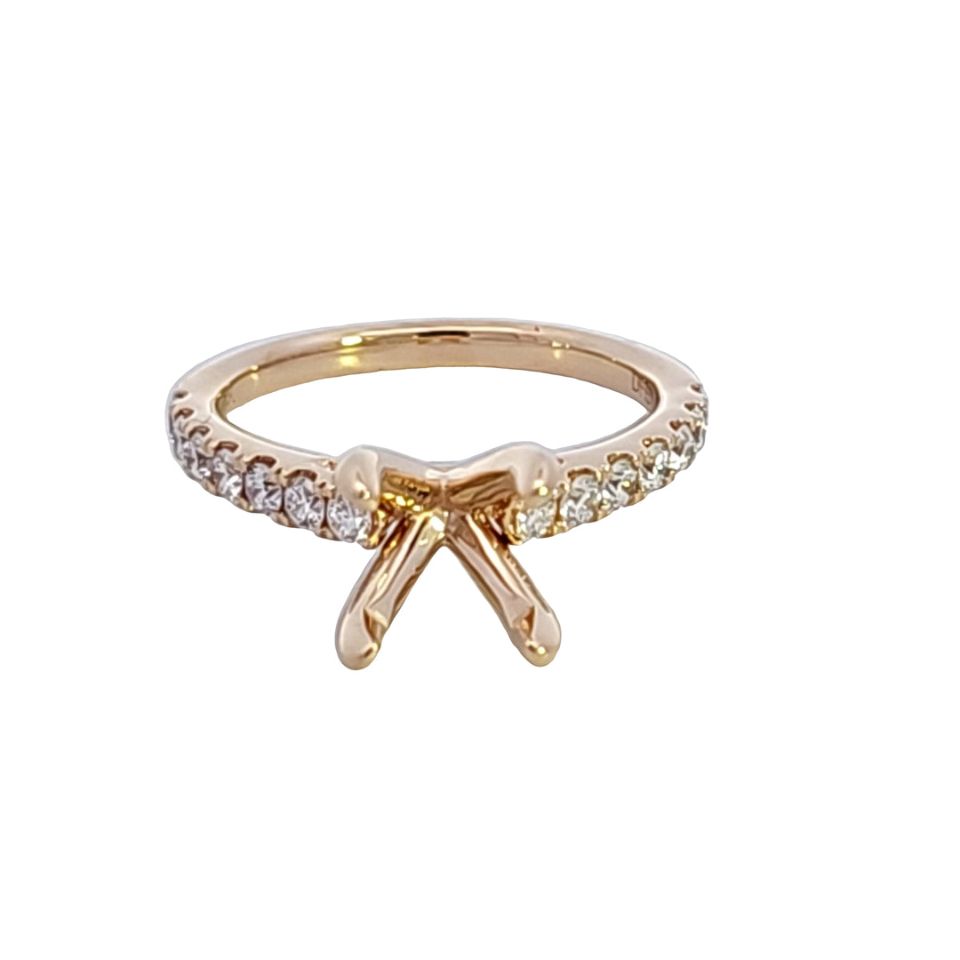 14KY Diamond Semi Mount Engagement Ring