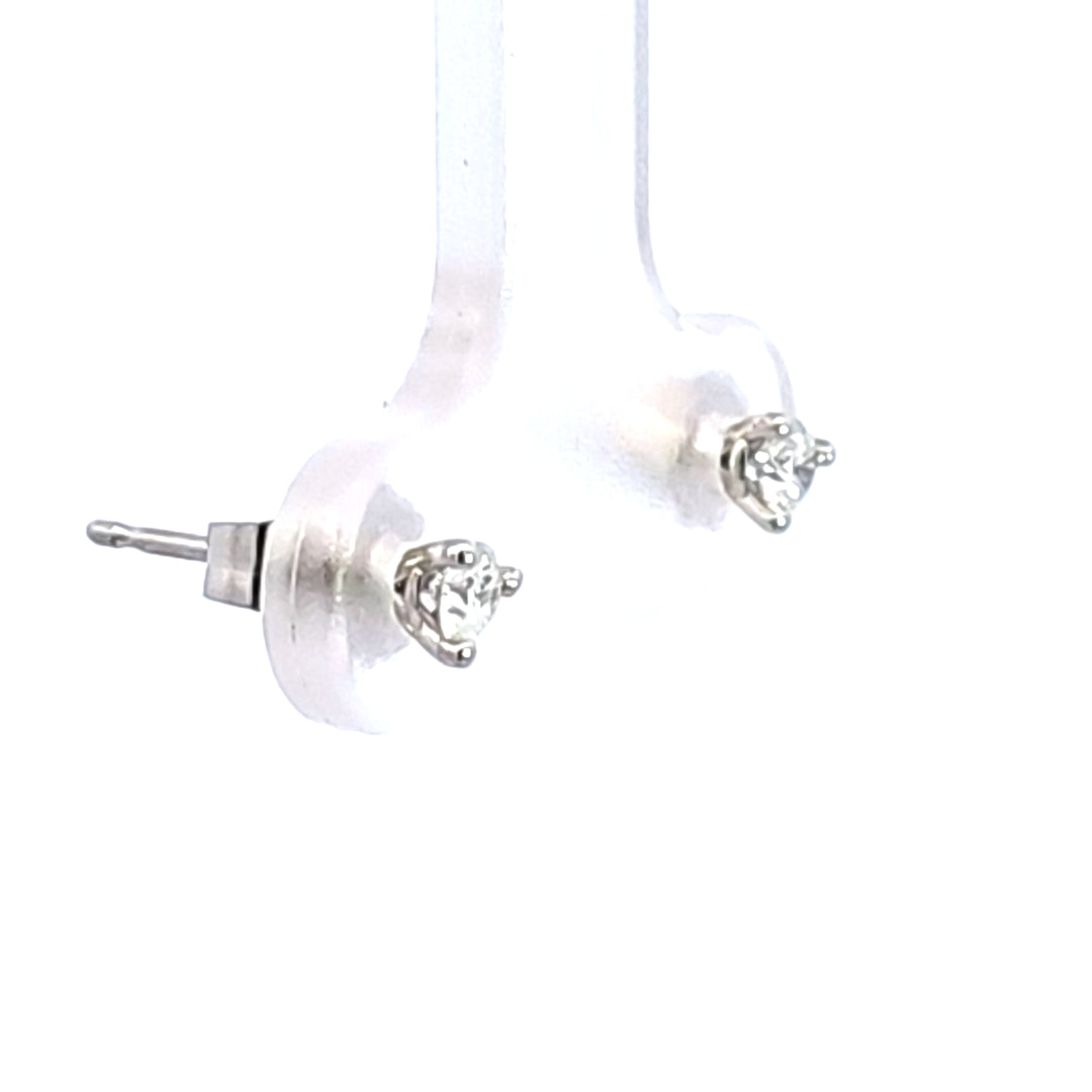 14KW 1/7 ctw Diamond Martini Stud Earrings