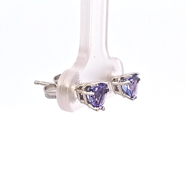 14KW Tanzanite Stud Earrings