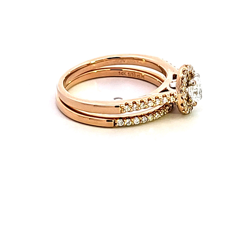14KR Diamond Wedding Set