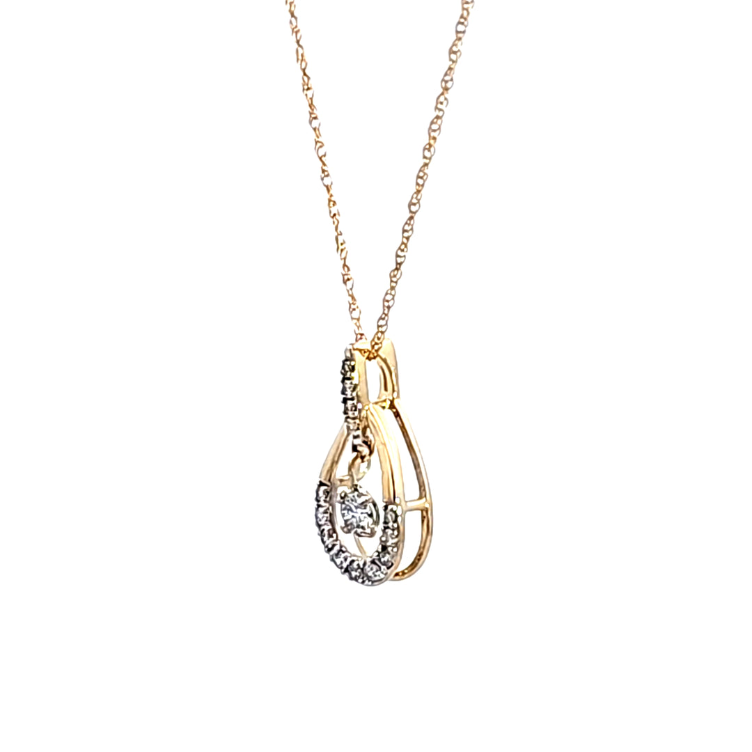 14KY Diamond Pendant