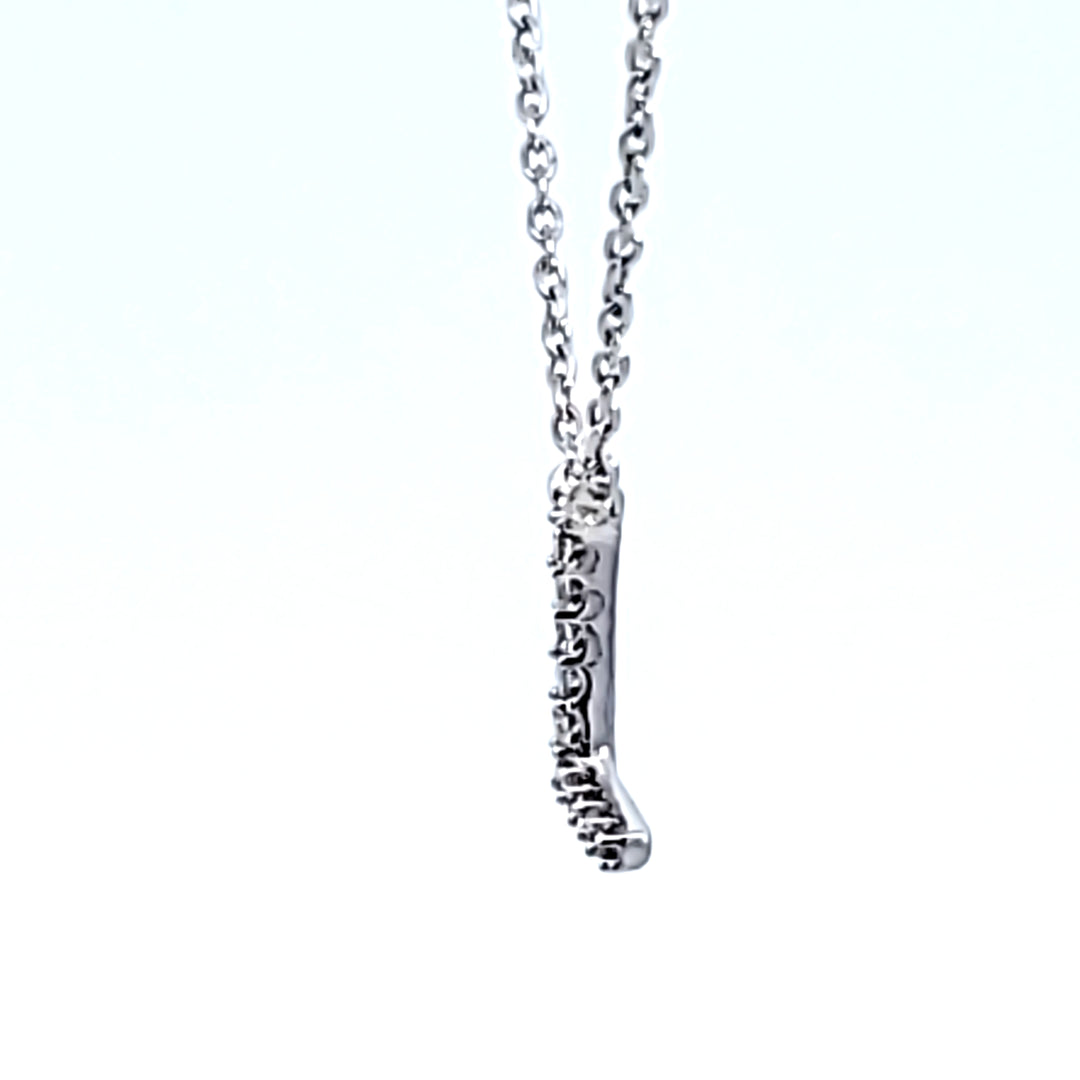 10KW Diamond Initial L Necklace