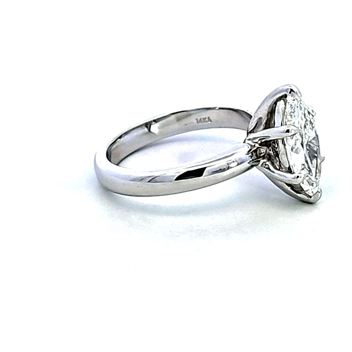 14KW 2.10 Carat Marquise Lab Grown Diamond Solitaire Engagement Ring