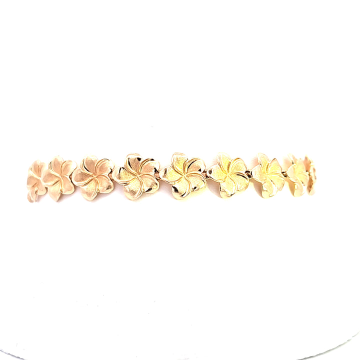 14KY Floral Link Estate Bracelet