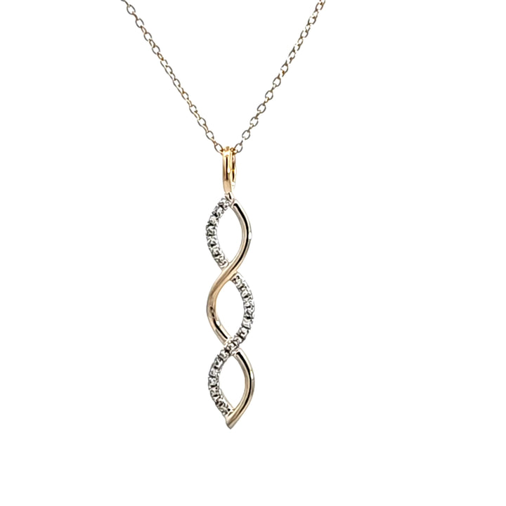 10KY Diamond Pendant