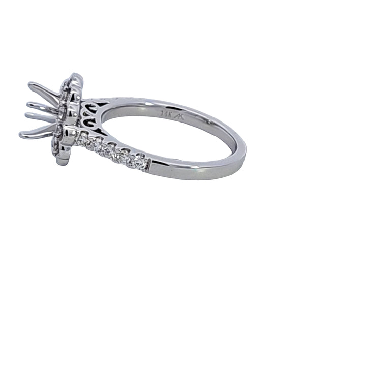 14KW Diamond Semi Mount Engagement Ring