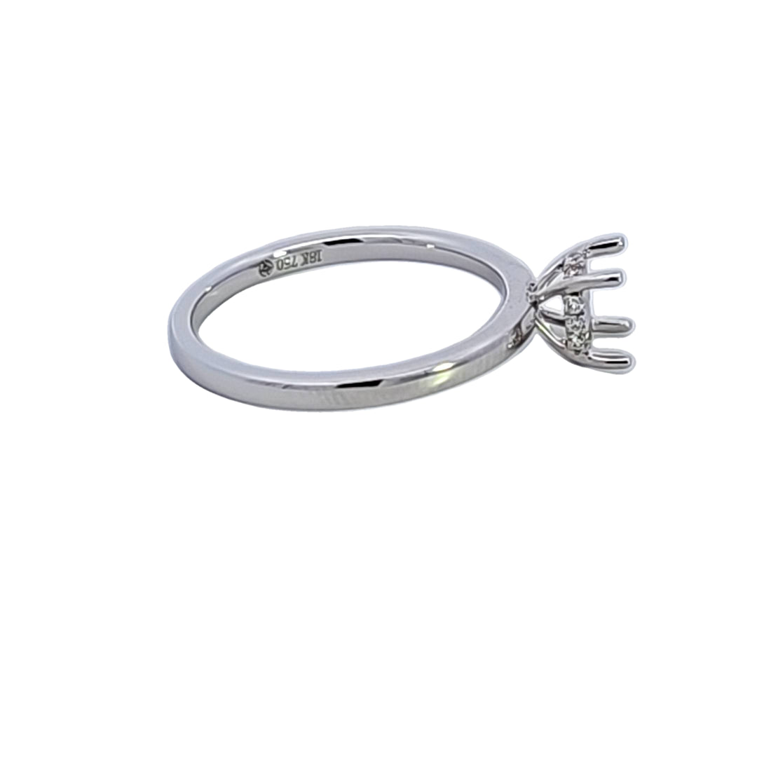 18KW Diamond Semi Mount Engagement Ring