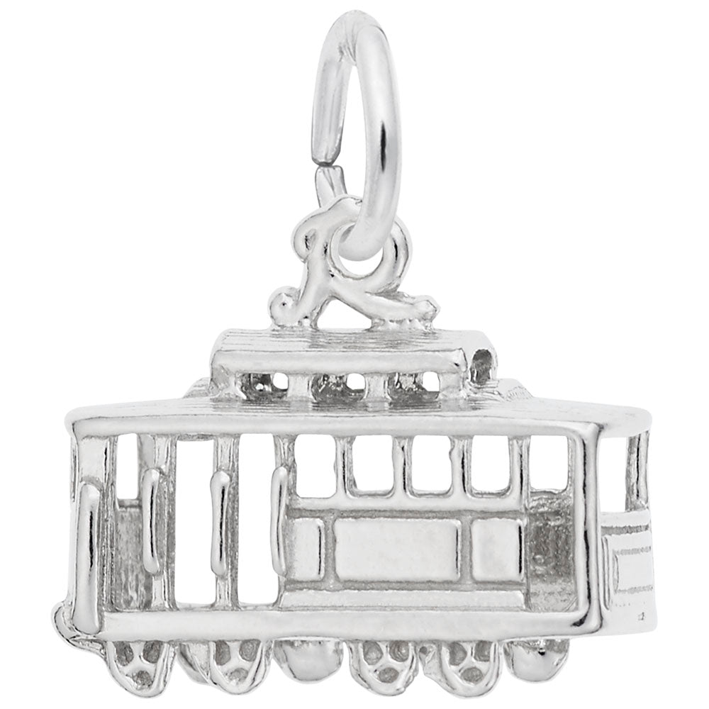 Sterling Silver Cable Car Charm