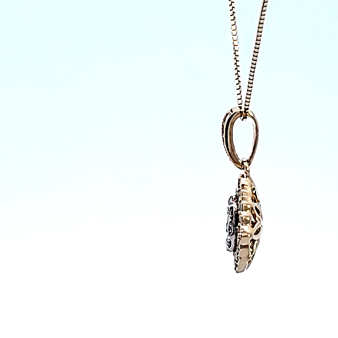 14KY "Lovebright" Diamond Pendant