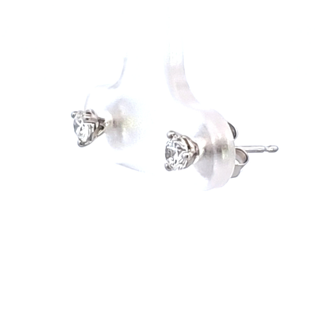 14KW 1/3 ctw Diamond Martini Stud Earrings
