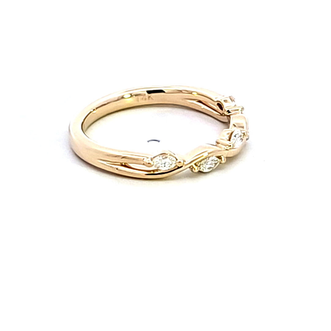 14KY Diamond Wedding Band