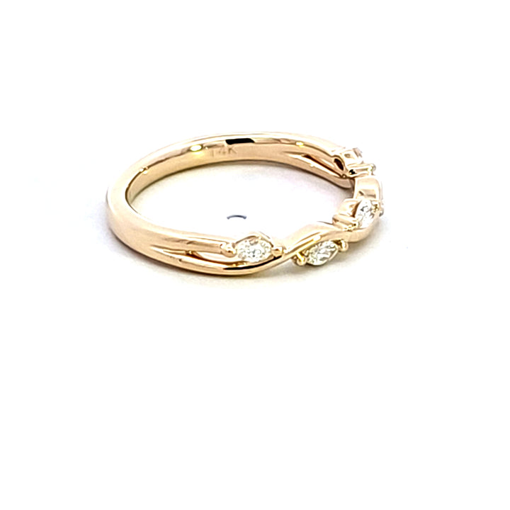 14KY Diamond Wedding Band