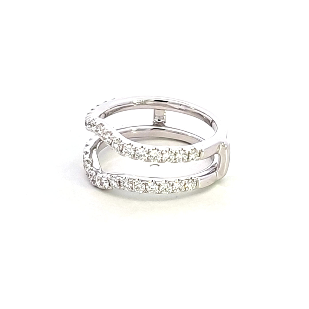 14KW Diamond Insert Style Wedding Band