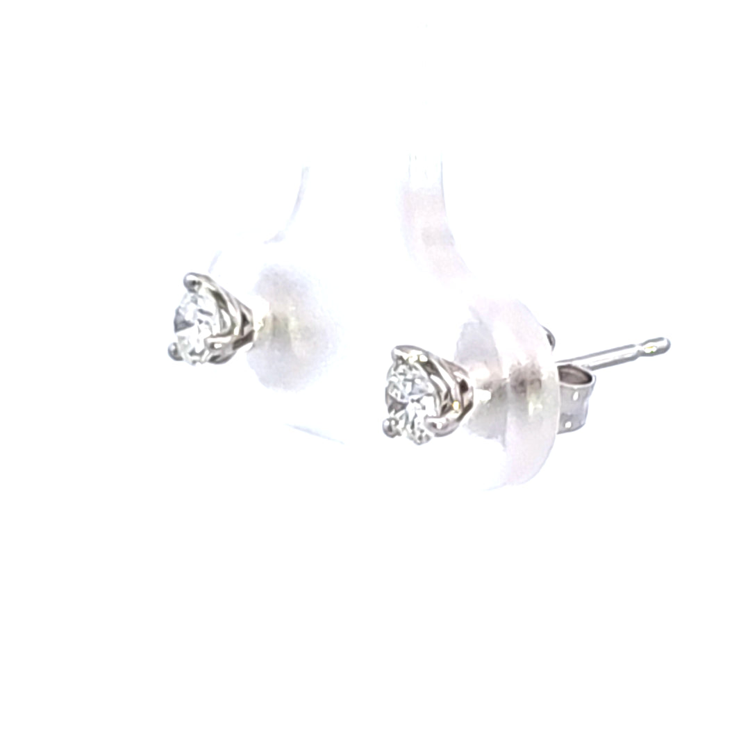 14KW 3/8 ctw Diamond Martini Stud Earrings