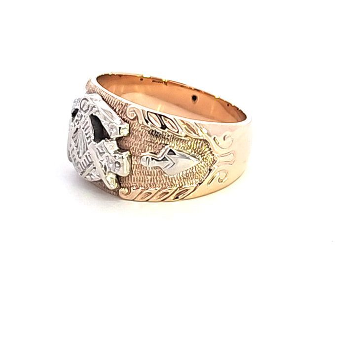10K/14KTT Masonic Estate Ring