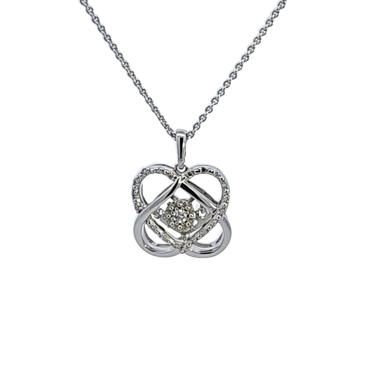 Sterling Silver Diamond Pendant