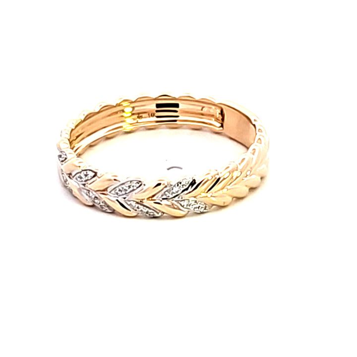 14KY Laurel Wreath Band