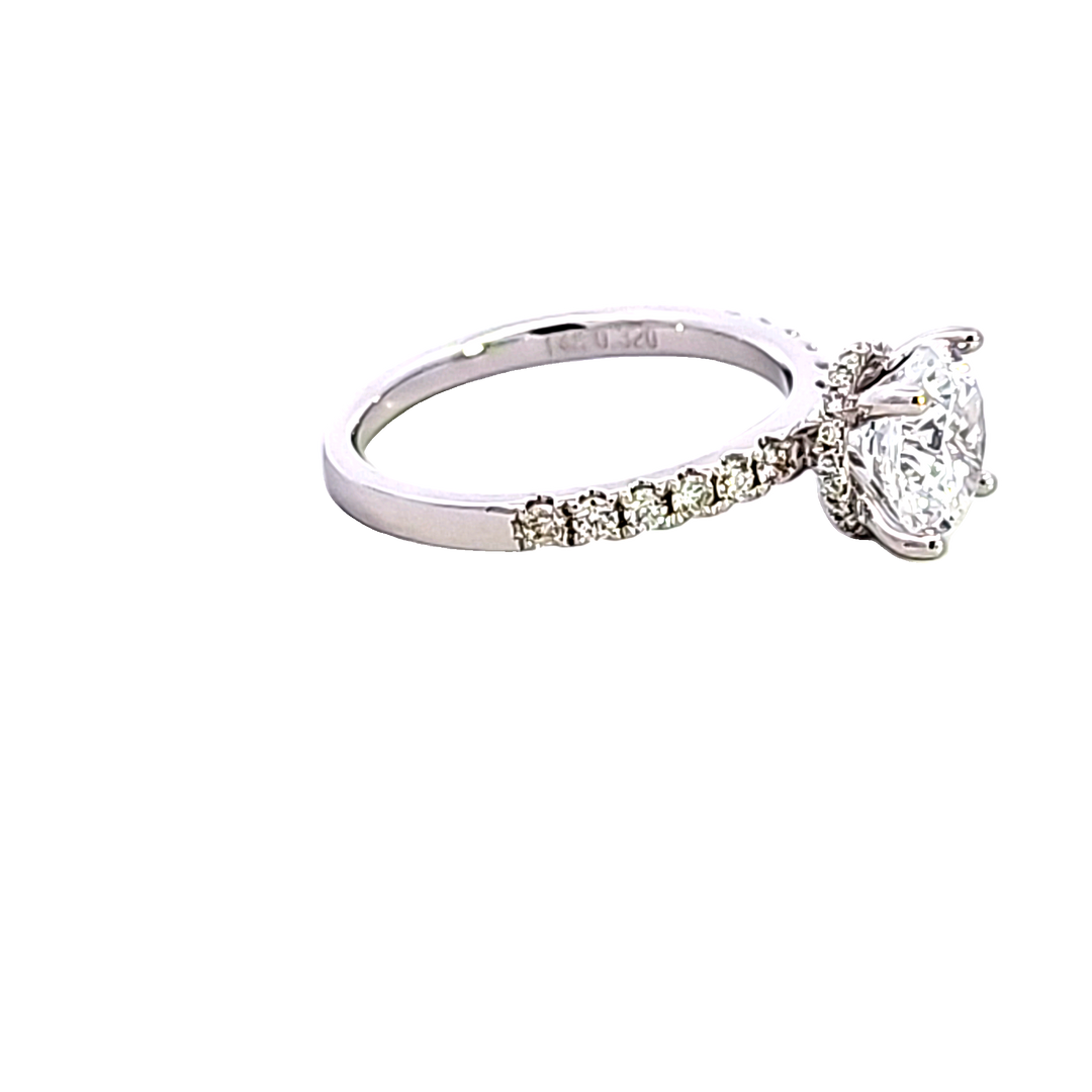 14KW Diamond Semi Mount Engagement Ring