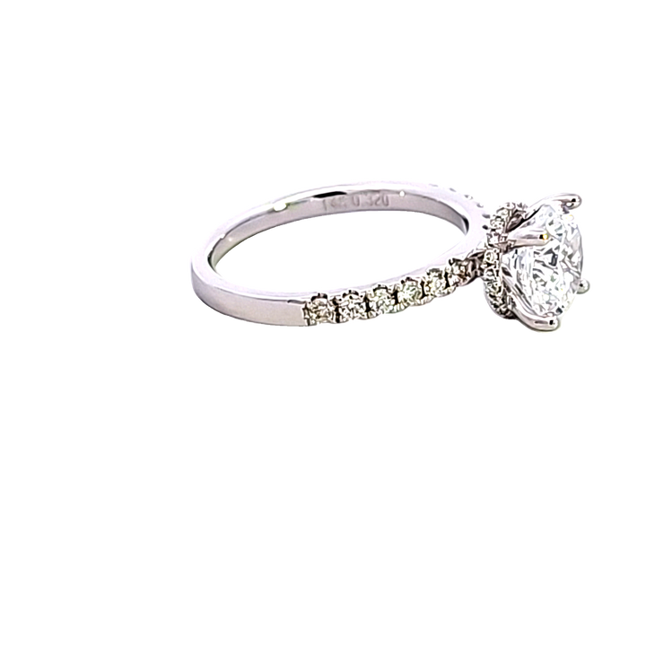 14KW Diamond Semi Mount Engagement Ring