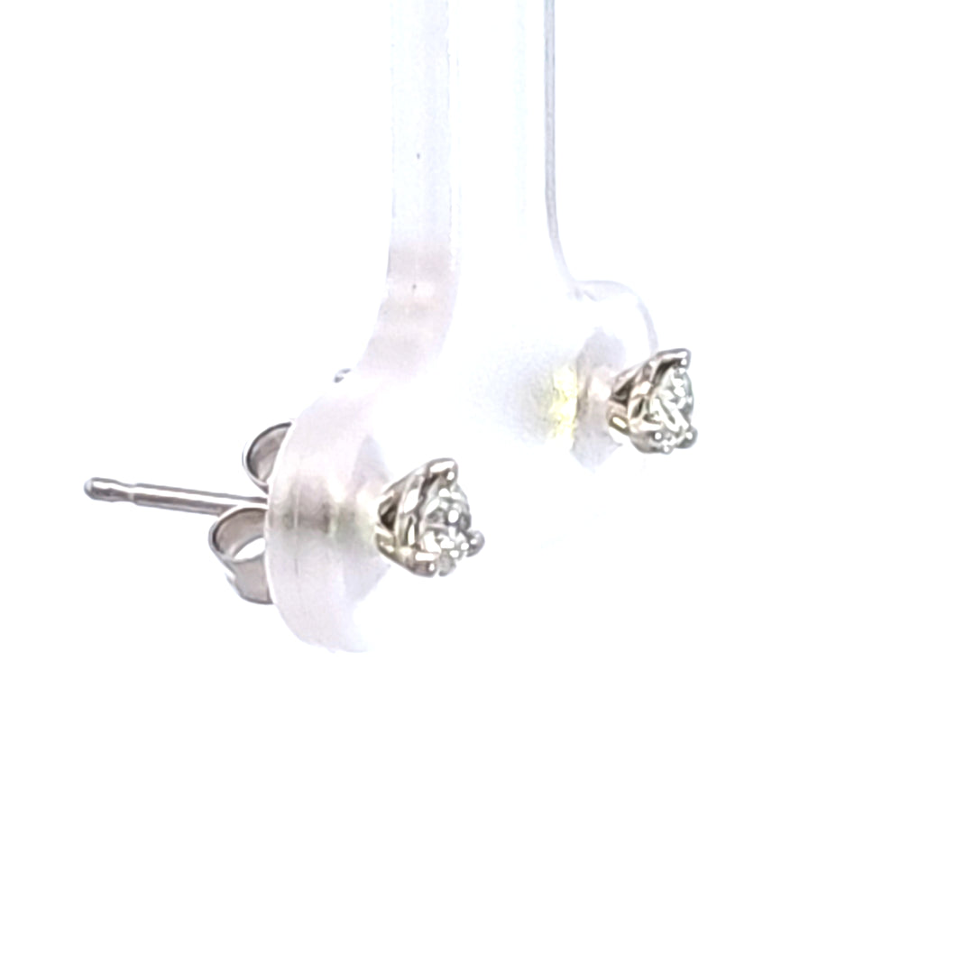 14KW 1/5 ctw Diamond Martini Stud Earrings