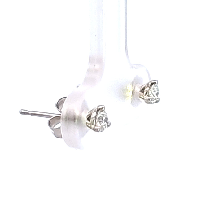 14KW 1/5 ctw Diamond Martini Stud Earrings