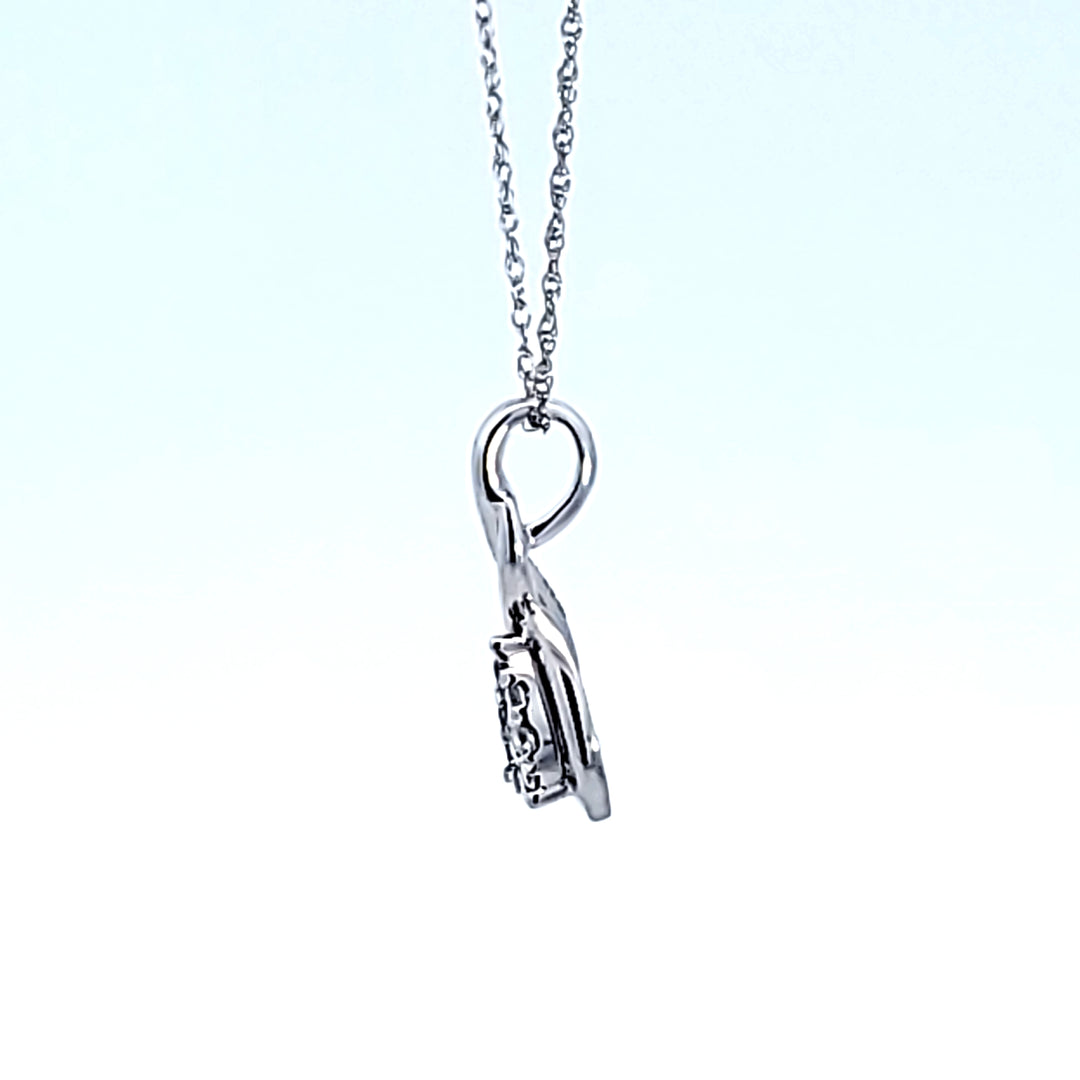 14KW "Lovebright" Diamond Pendant