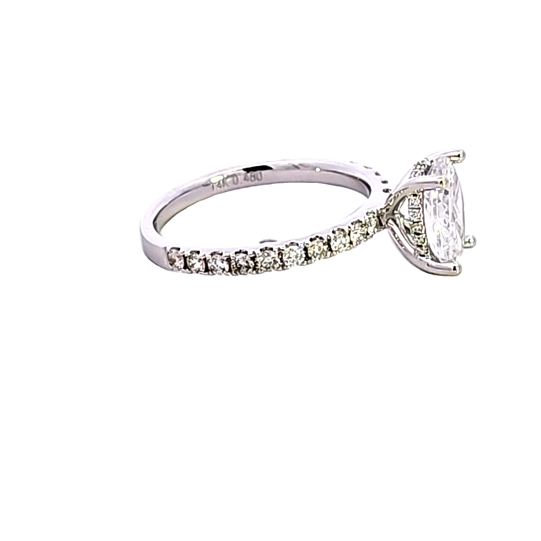 14KW Diamond Semi Mount Engagement Ring