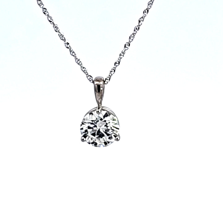 14KW 2.01 ct Lab Grown Diamond Pendant