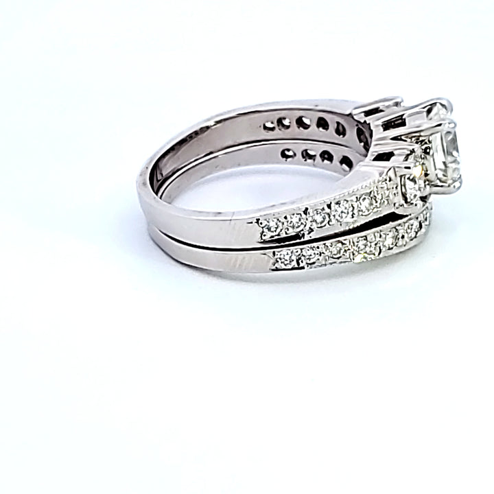 14KW Round Diamond Wedding Set