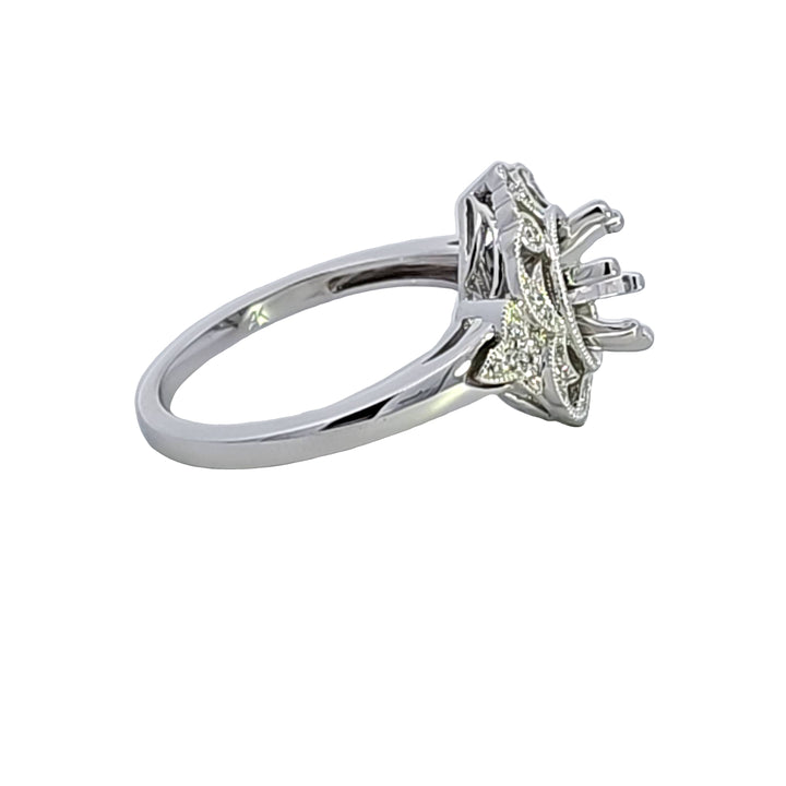 14KW Diamond Semi Mount Engagement Ring