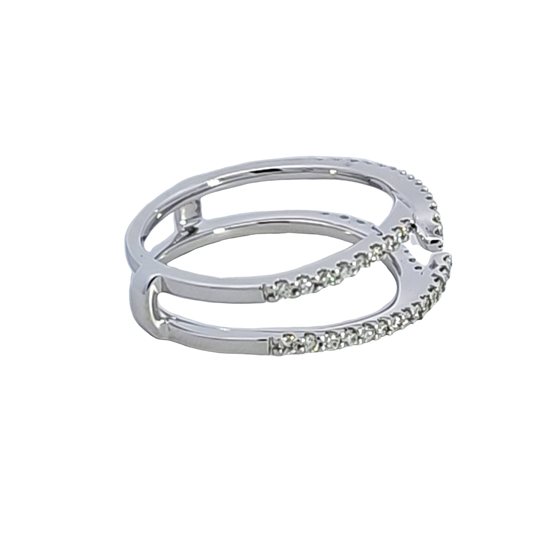 14KW Diamond Guard Style Wedding Band