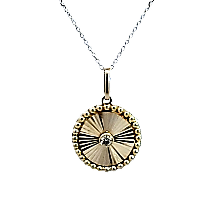 10KY Diamond Pendant