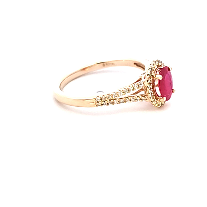 14KY Ruby and Diamond Fashion Ring