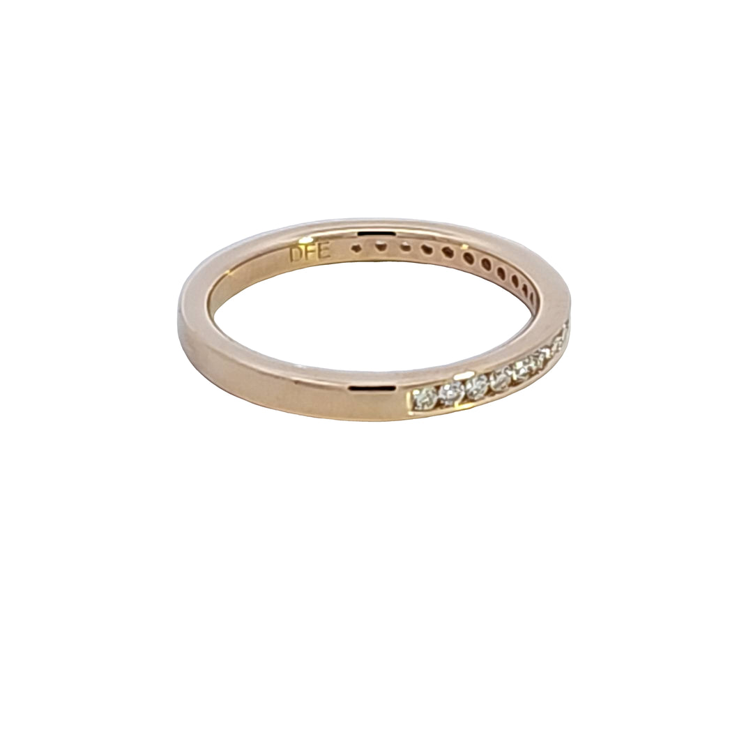 14KY Channel Set Diamond Wedding Band