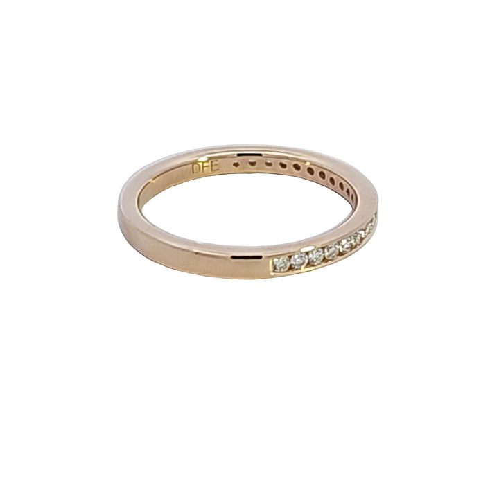 14KY Channel Set Diamond Wedding Band
