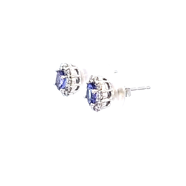 14KW Tanzanite and Diamond Earrings