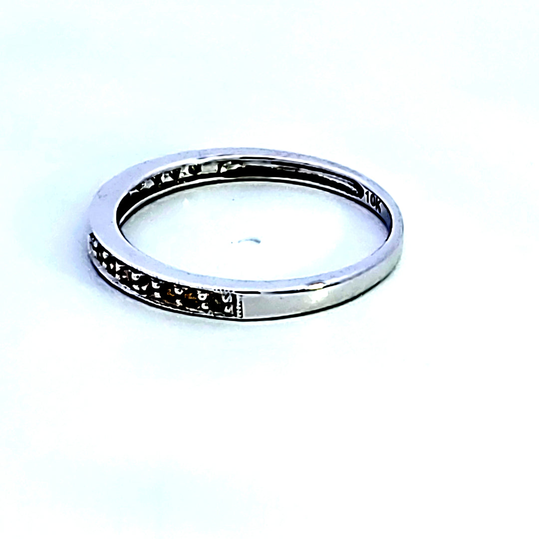 10KW Treated Yellow Diamond Wedding Band