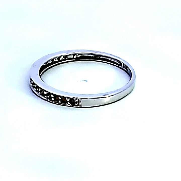 10KW Treated Yellow Diamond Wedding Band